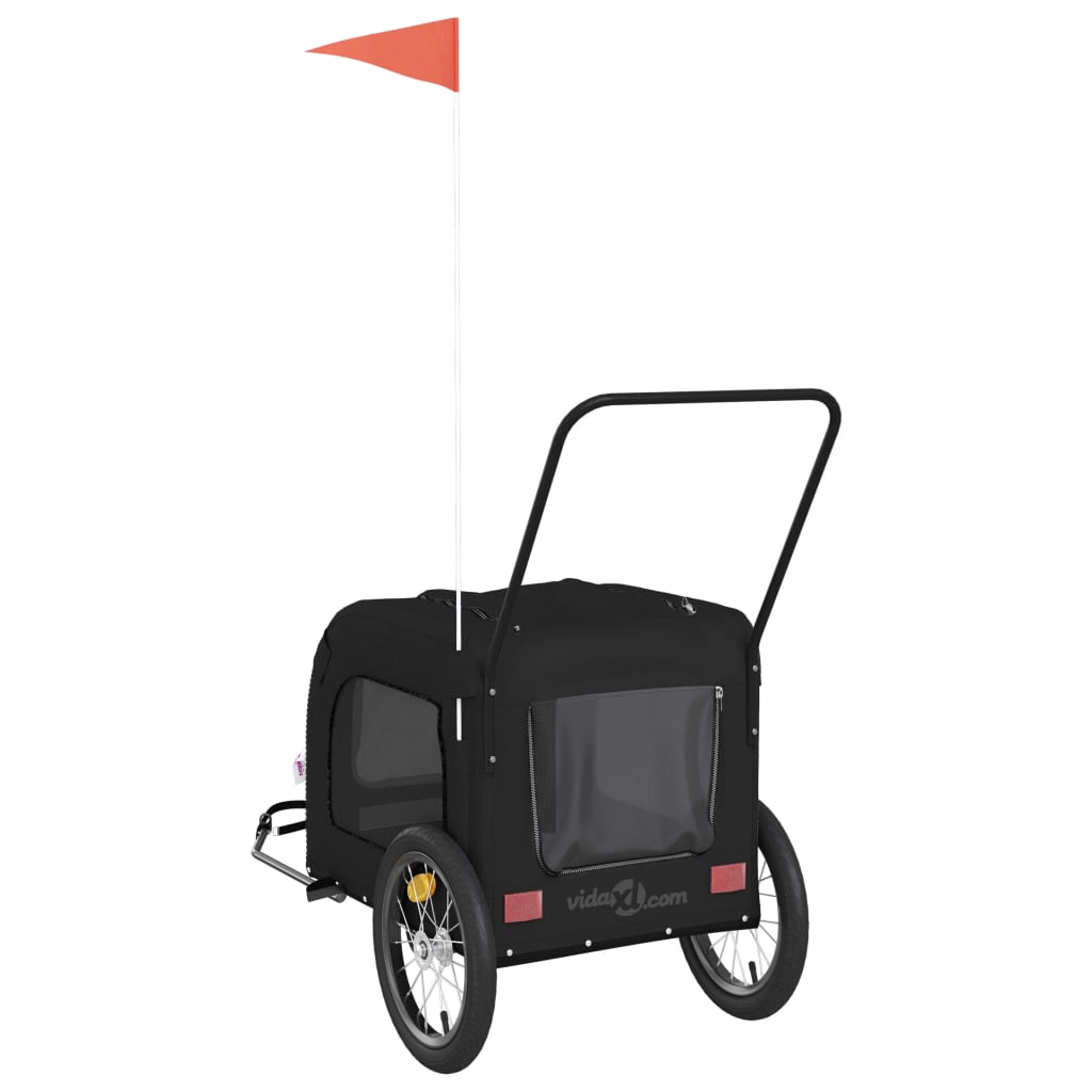 8720845769413_g_en_hd_6 vidaXL Pet Bike Trailer Black Oxford Fabric and Iron - Image 8