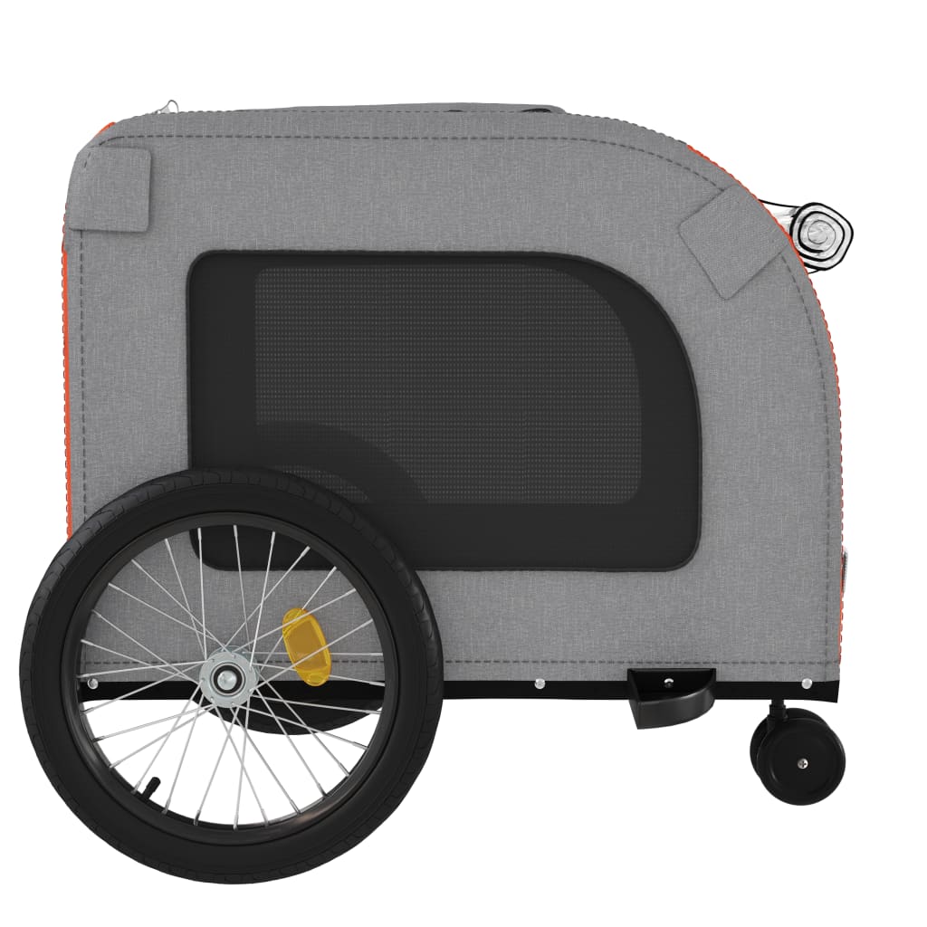 8720845769437_g_en_hd_5 vidaXL Pet Bike Trailer Orange and Grey Oxford Fabric and Iron - Image 7