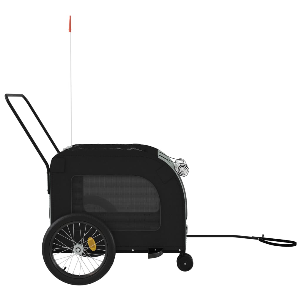 8720845769451_g_en_hd_4 vidaXL Pet Bike Trailer Black and Grey Oxford Fabric and Iron - Image 6