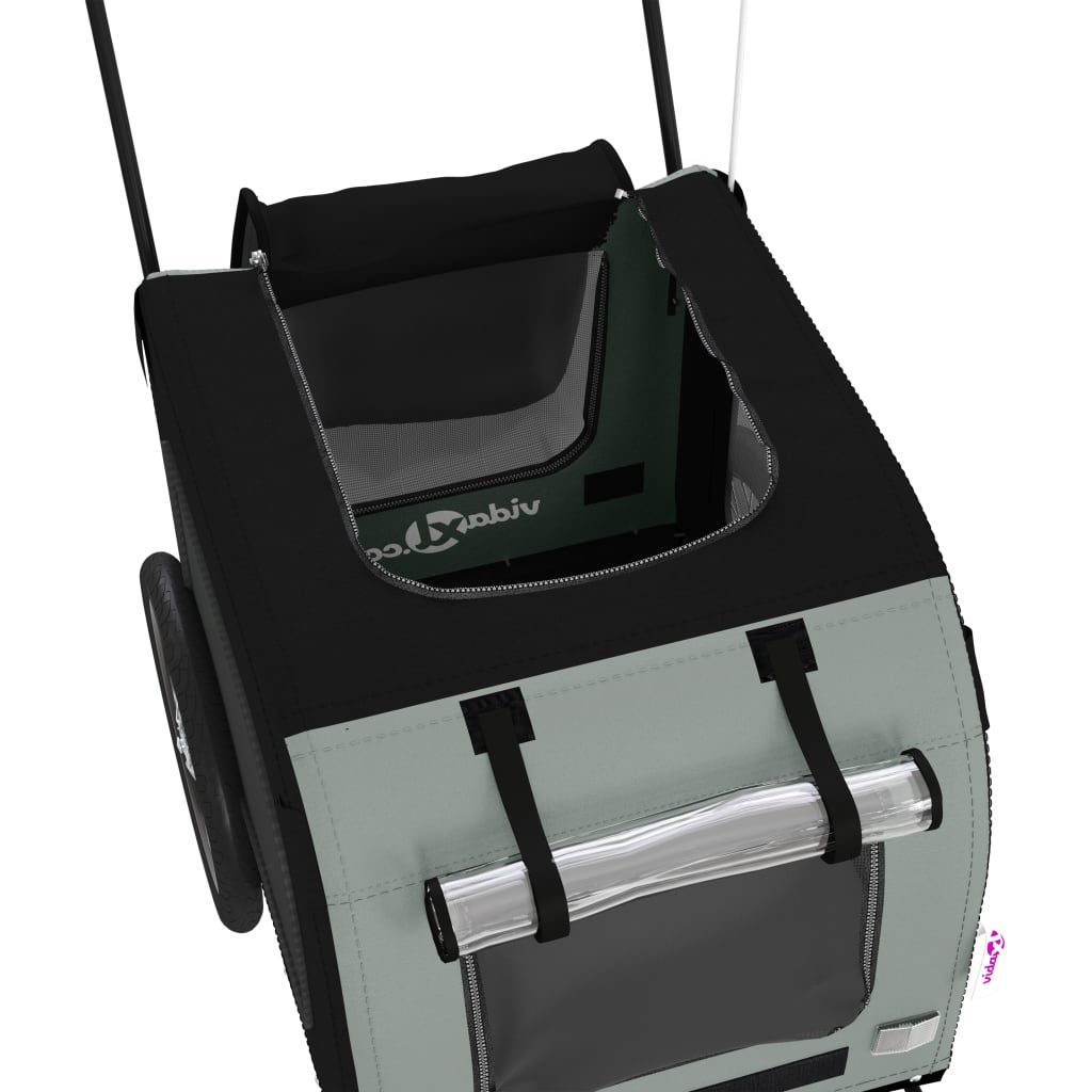 8720845769451_g_en_hd_8 vidaXL Pet Bike Trailer Black and Grey Oxford Fabric and Iron - Image 10