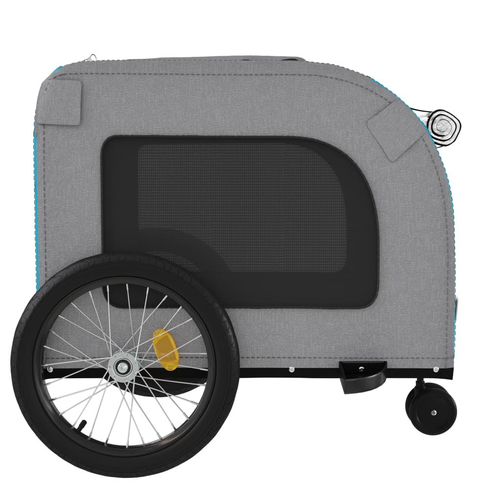 8720845769475_g_en_hd_5 vidaXL Pet Bike Trailer Blue and Grey Oxford Fabric and Iron - Image 7