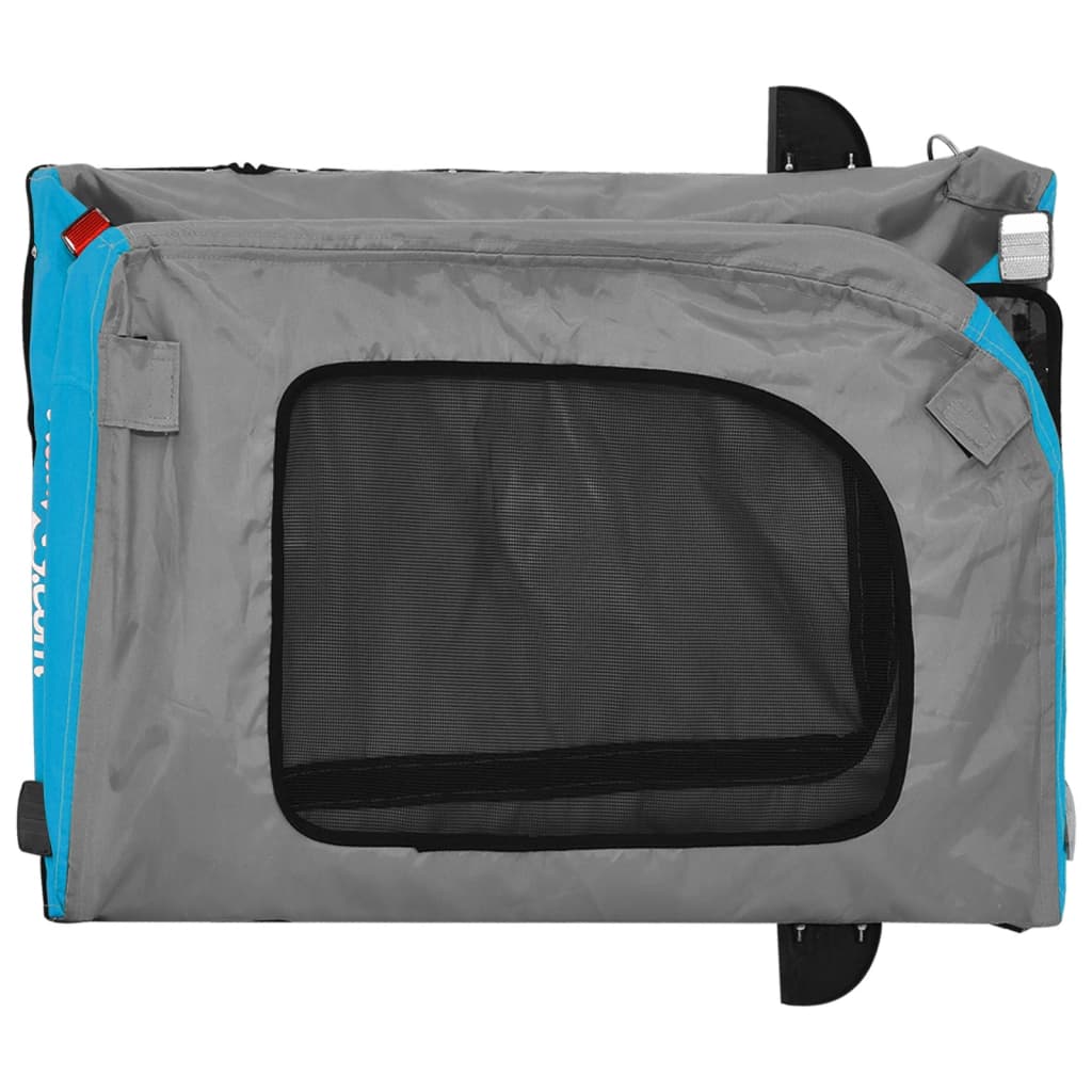 8720845769475_g_en_hd_7 vidaXL Pet Bike Trailer Blue and Grey Oxford Fabric and Iron - Image 9
