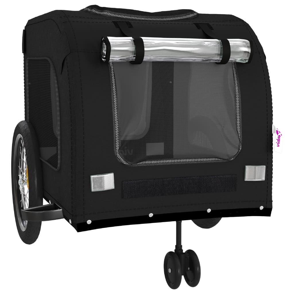 8720845769482_g_en_hd_3 vidaXL Pet Bike Trailer Black Oxford Fabric and Iron - Image 5