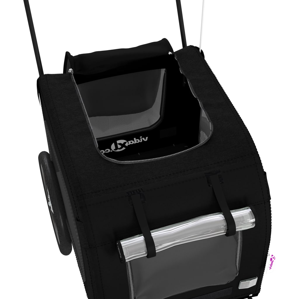 8720845769482_g_en_hd_8 vidaXL Pet Bike Trailer Black Oxford Fabric and Iron - Image 10