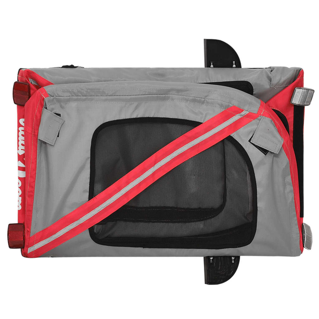 8720845769512_g_en_hd_8 vidaXL Pet Bike Trailer Red and Grey Oxford Fabric and Iron - Image 10