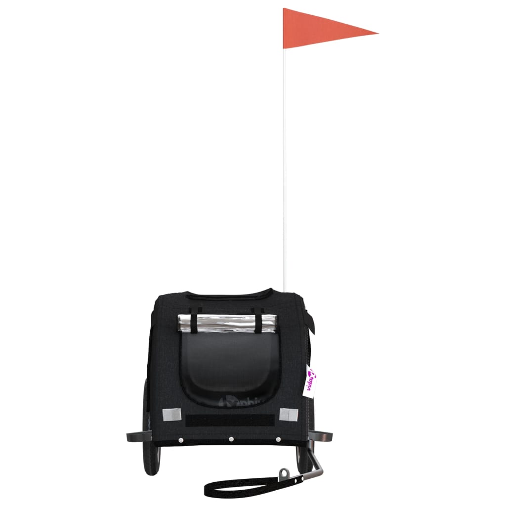 8720845769550_g_en_hd_2 vidaXL Pet Bike Trailer Black Oxford Fabric and Iron - Image 4