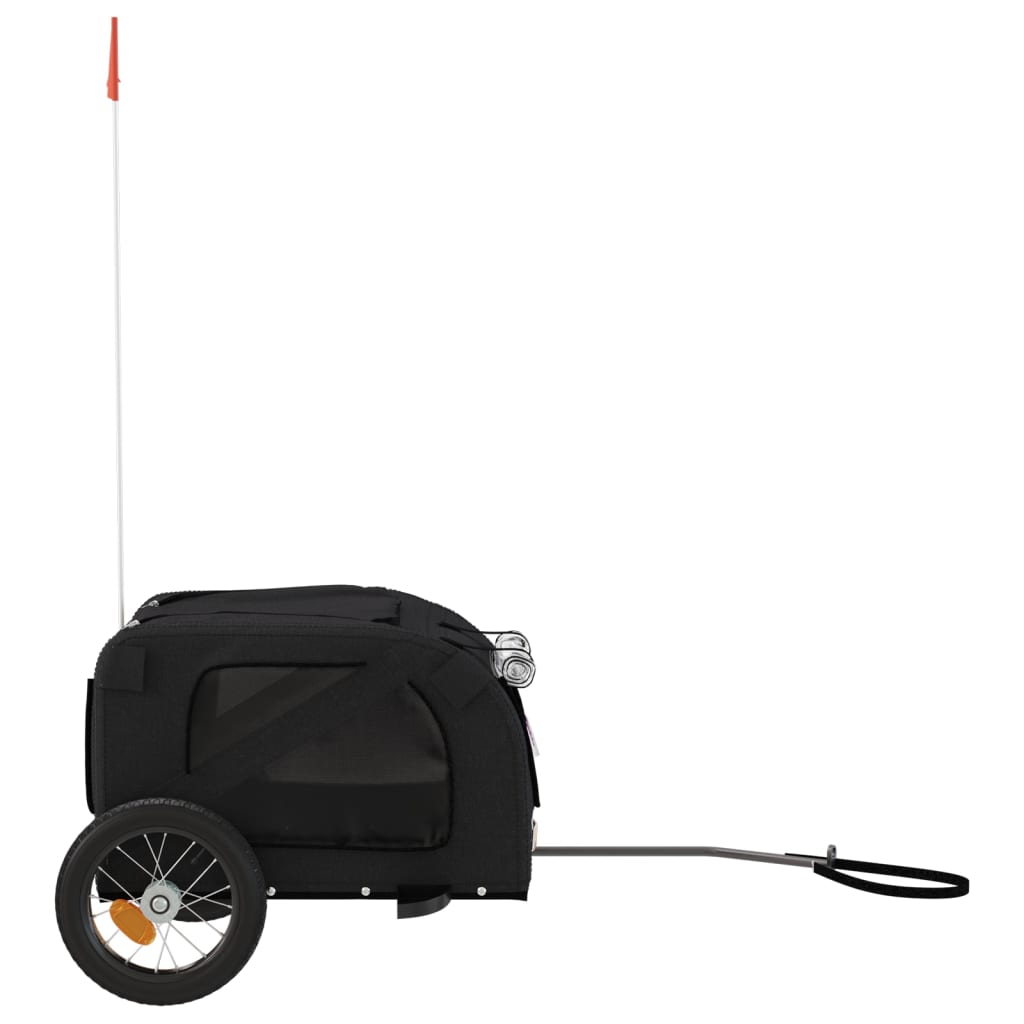 8720845769550_g_en_hd_4 vidaXL Pet Bike Trailer Black Oxford Fabric and Iron - Image 6