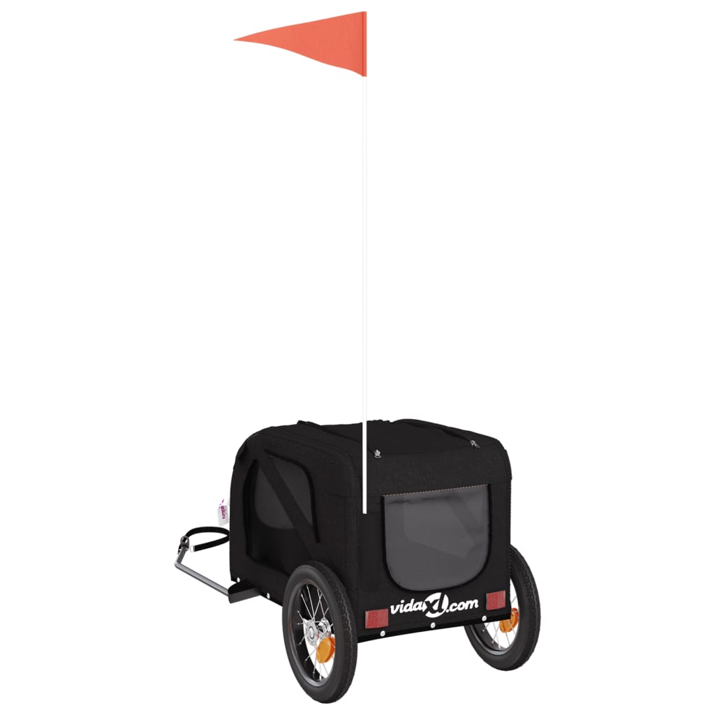 8720845769550_g_en_hd_6 vidaXL Pet Bike Trailer Black Oxford Fabric and Iron - Image 8