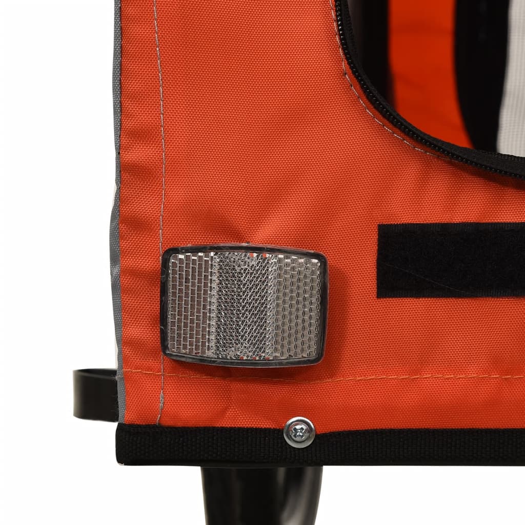 8720845769642_g_en_hd_8 vidaXL Pet Bike Trailer Orange and Black Oxford Fabric&Iron - Image 10
