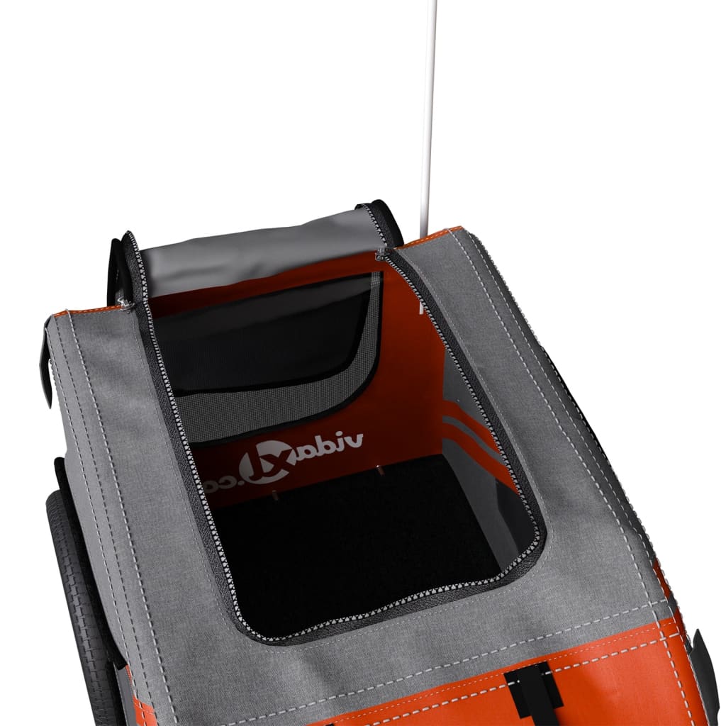 8720845769642_g_en_hd_9 vidaXL Pet Bike Trailer Orange and Black Oxford Fabric&Iron - Image 11