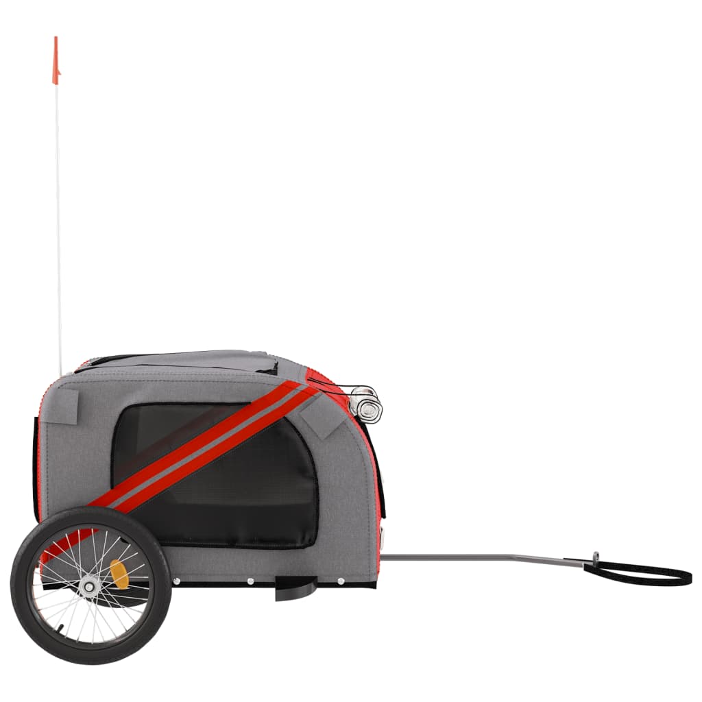 8720845769659_g_en_hd_4 vidaXL Pet Bike Trailer Red and Grey Oxford Fabric and Iron - Image 6