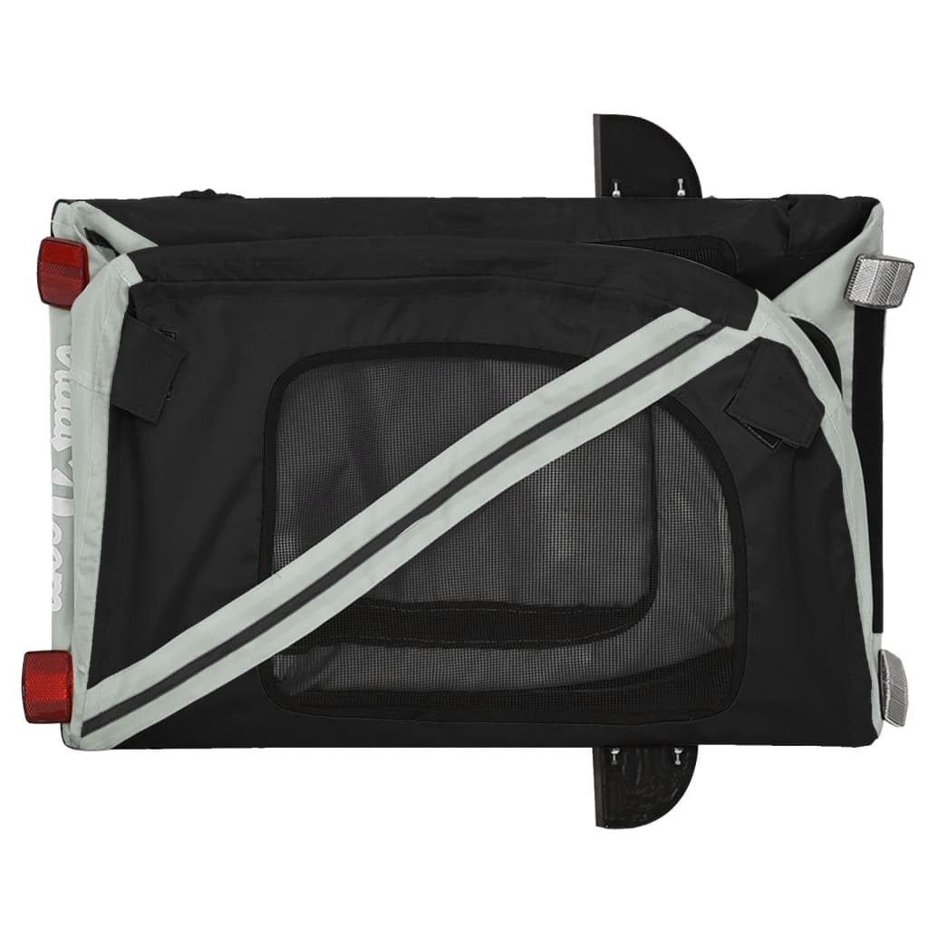 8720845769666_g_en_hd_7 vidaXL Pet Bike Trailer Black and Grey Oxford Fabric and Iron - Image 9