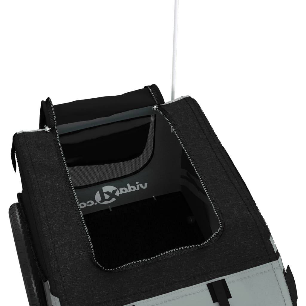 8720845769666_g_en_hd_8 vidaXL Pet Bike Trailer Black and Grey Oxford Fabric and Iron - Image 10