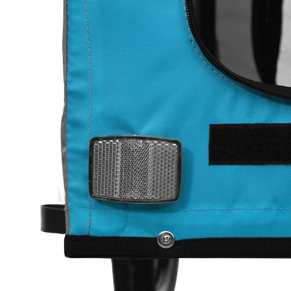 8720845769680_g_en_hd_9 vidaXL Pet Bike Trailer Blue and Grey Oxford Fabric and Iron - Image 11
