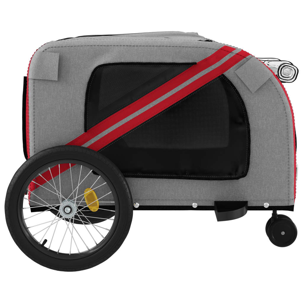 8720845769864_g_en_hd_5 vidaXL Pet Bike Trailer Red and Grey Oxford Fabric and Iron - Image 7