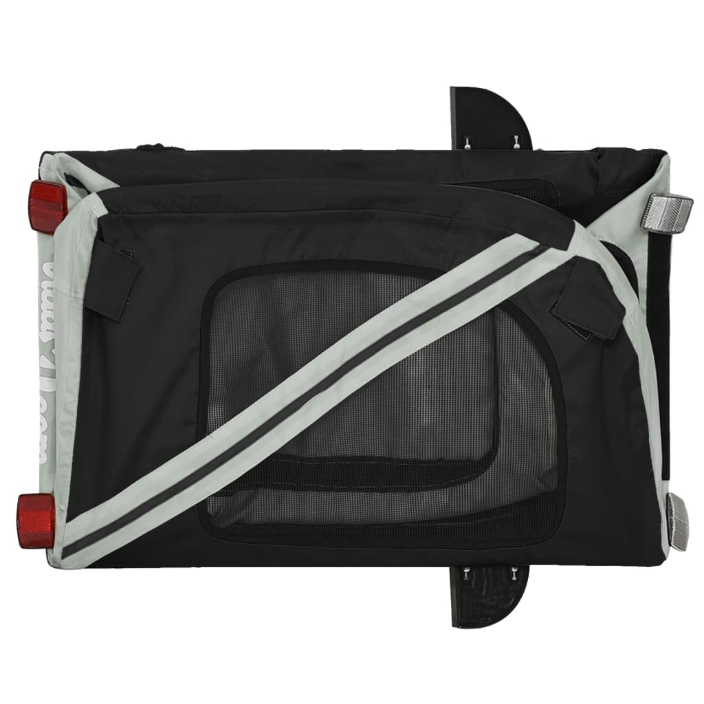8720845769871_g_en_hd_7 vidaXL Pet Bike Trailer Grey and Black Oxford Fabric and Iron - Image 9