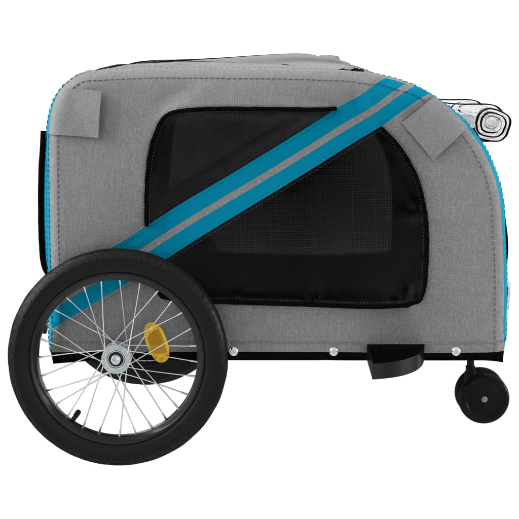 8720845769895_g_en_hd_5 vidaXL Pet Bike Trailer Blue and Grey Oxford Fabric and Iron - Image 7