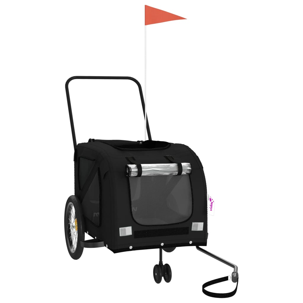 8720845769901_g_en_hd_1 vidaXL Pet Bike Trailer Black Oxford Fabric and Iron - Image 3