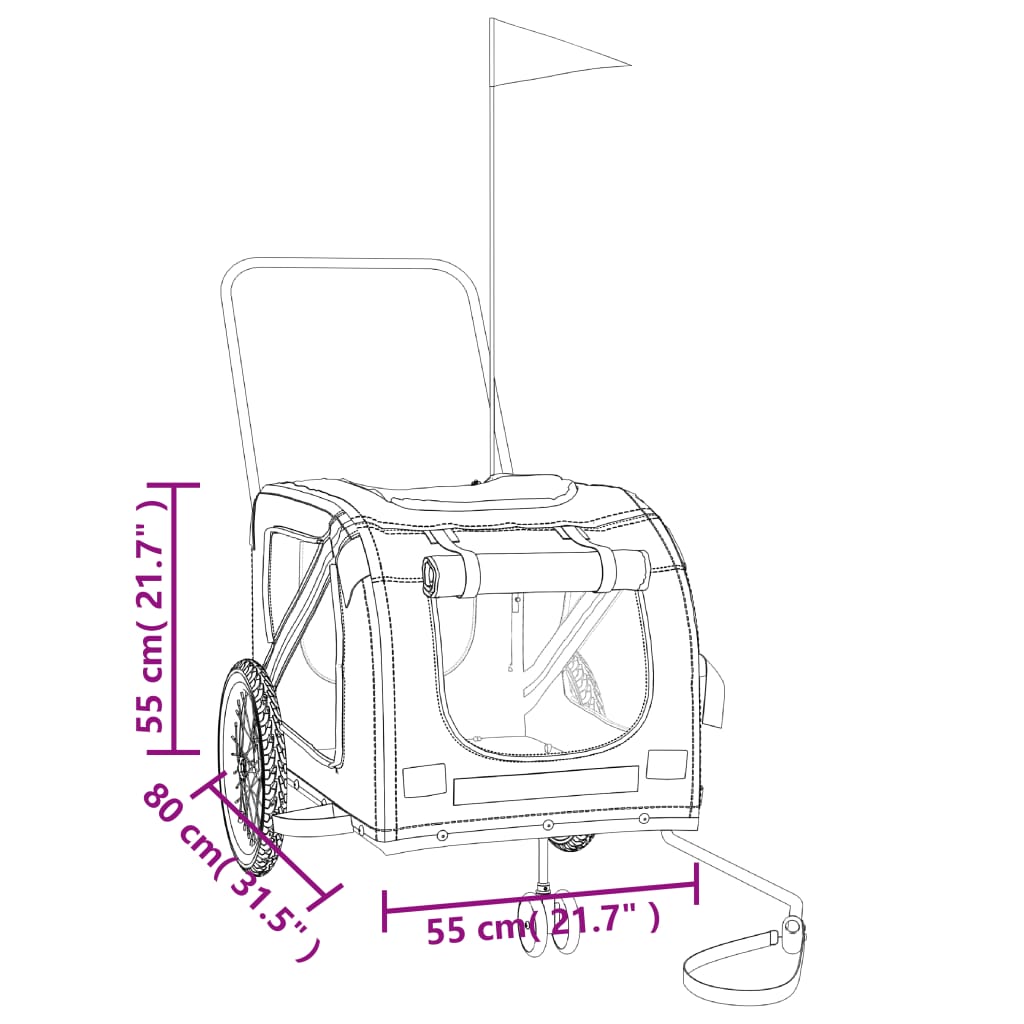 8720845769901_g_en_hd_11 vidaXL Pet Bike Trailer Black Oxford Fabric and Iron - Image 13