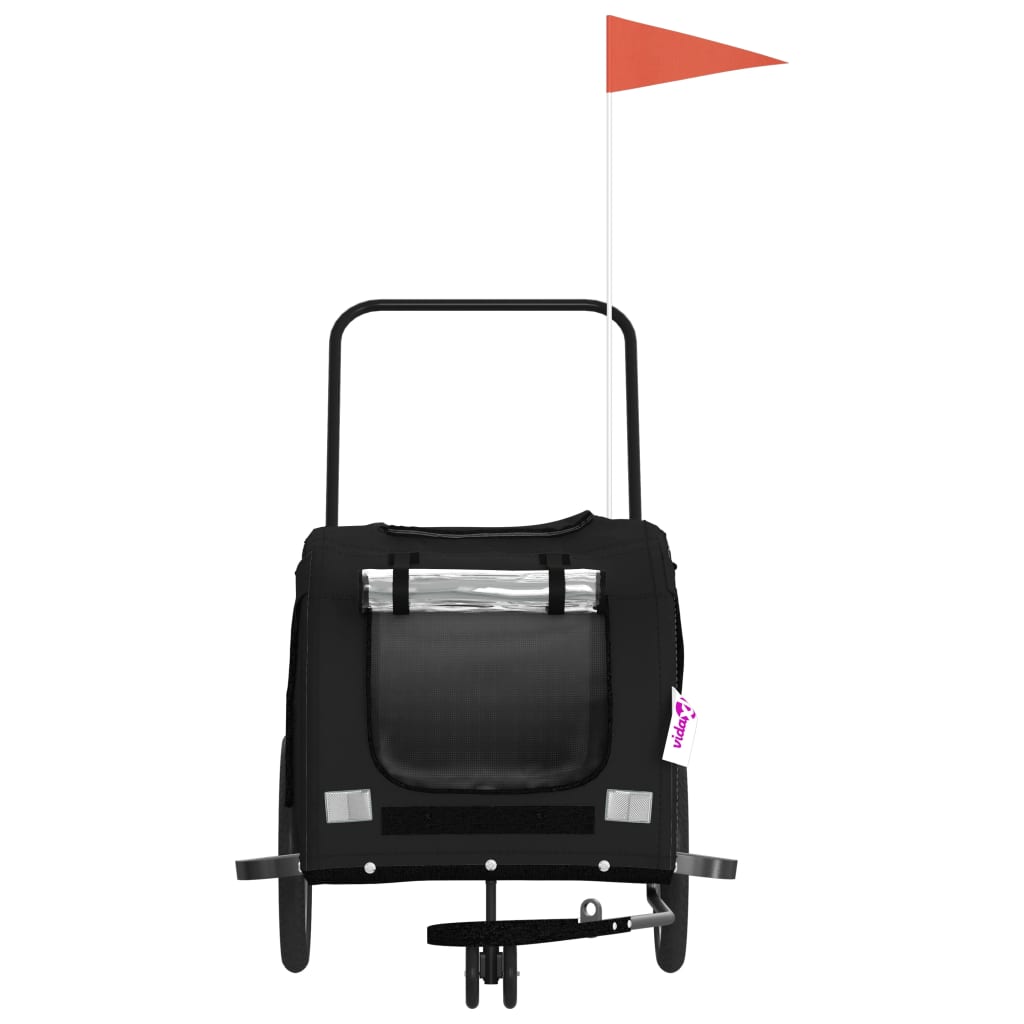 8720845769901_g_en_hd_2 vidaXL Pet Bike Trailer Black Oxford Fabric and Iron - Image 4