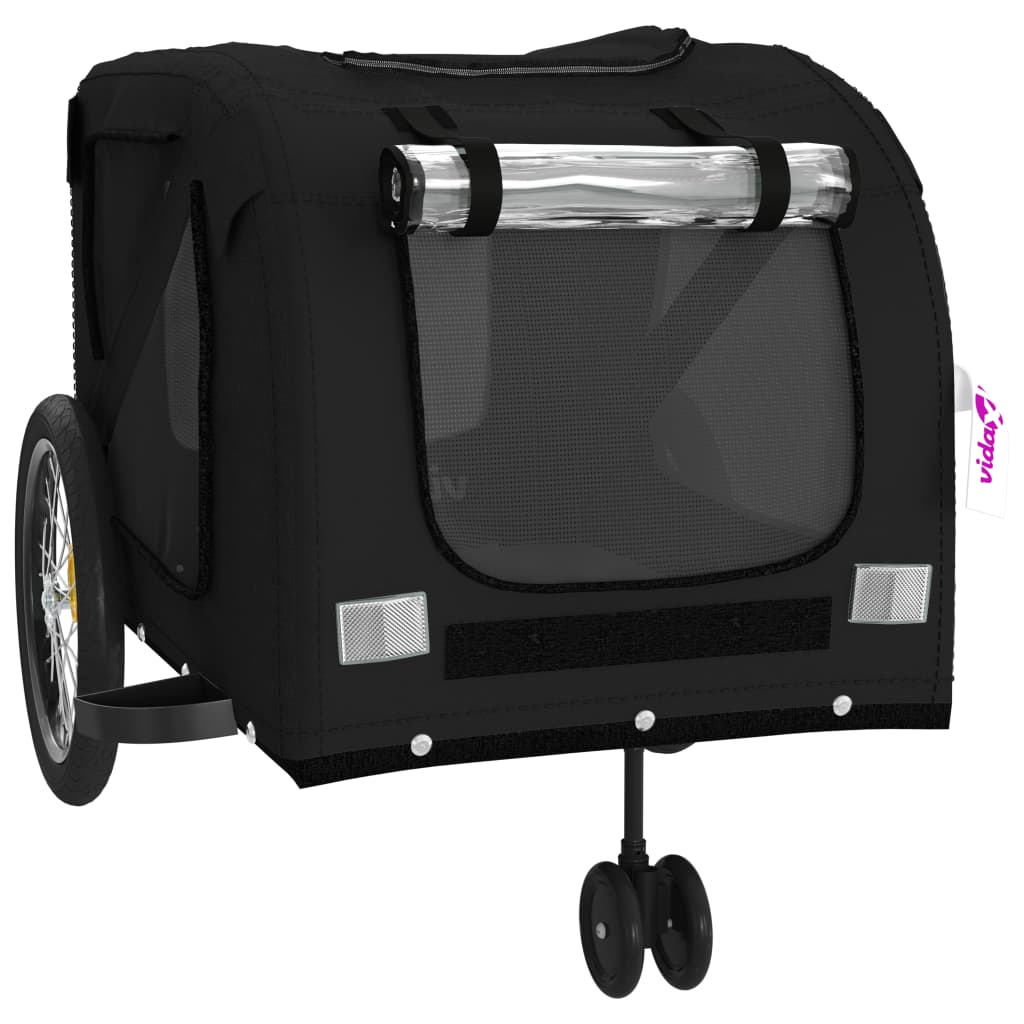 8720845769901_g_en_hd_3 vidaXL Pet Bike Trailer Black Oxford Fabric and Iron - Image 5