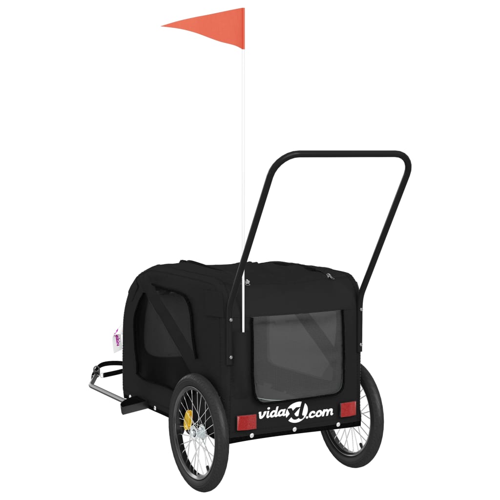 8720845769901_g_en_hd_6 vidaXL Pet Bike Trailer Black Oxford Fabric and Iron - Image 8