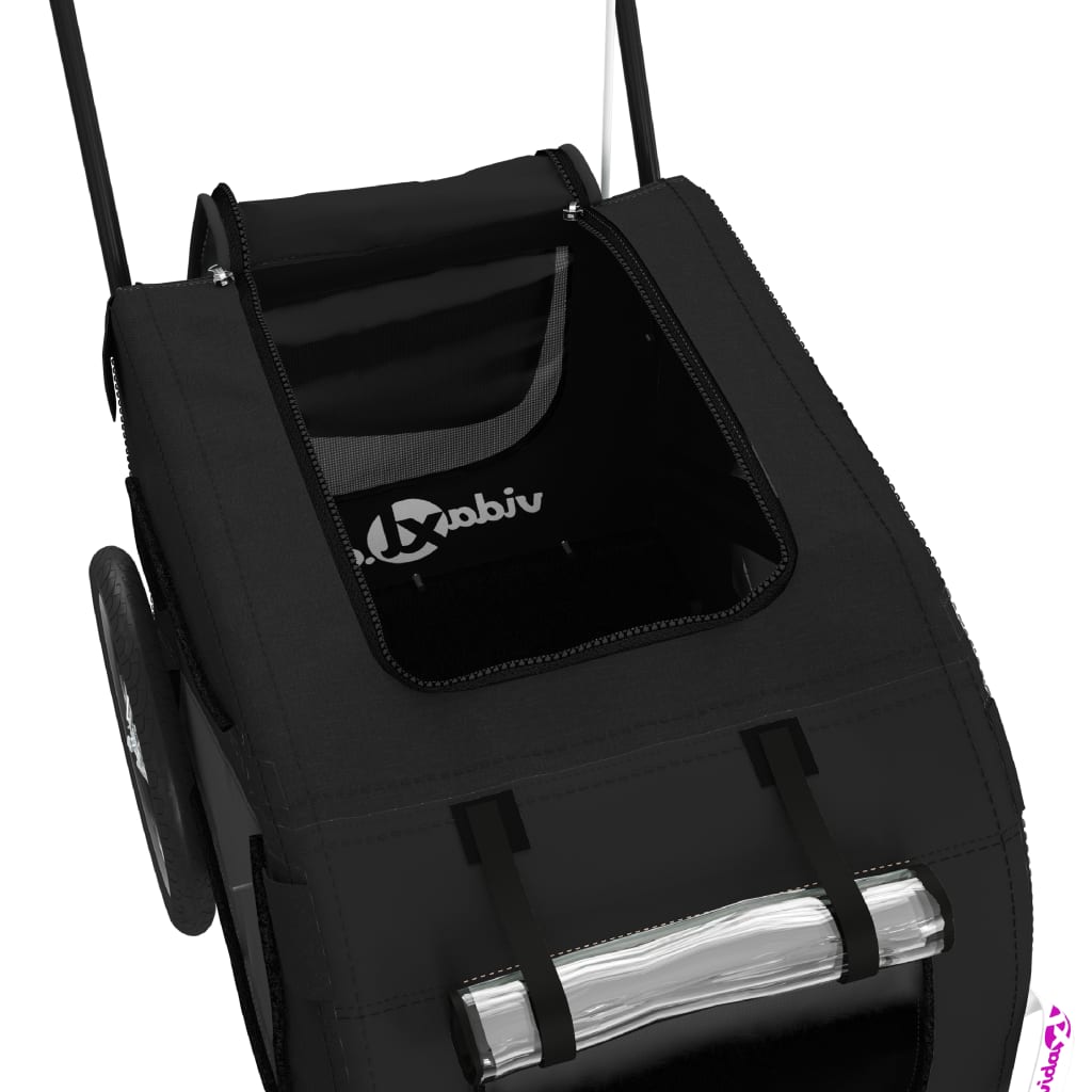 8720845769901_g_en_hd_8 vidaXL Pet Bike Trailer Black Oxford Fabric and Iron - Image 10