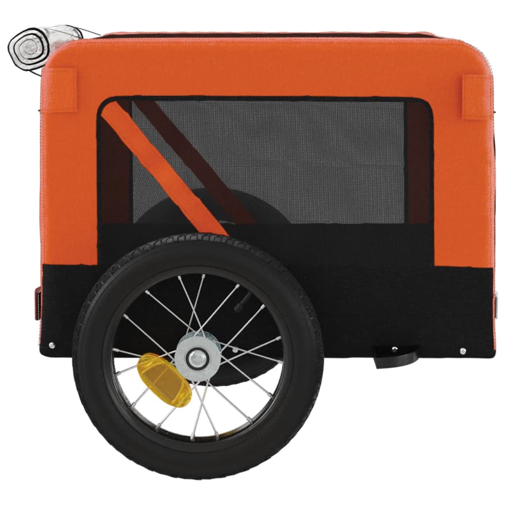 8720845769925_g_en_hd_6 vidaXL Pet Bike Trailer Orange and Black Oxford Fabric&Iron - Image 8