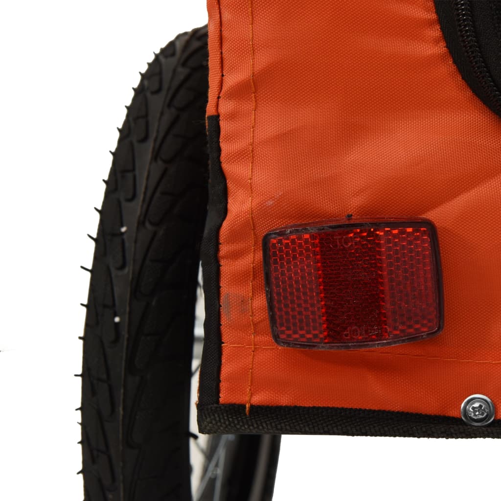 8720845769925_g_en_hd_9 vidaXL Pet Bike Trailer Orange and Black Oxford Fabric&Iron - Image 11