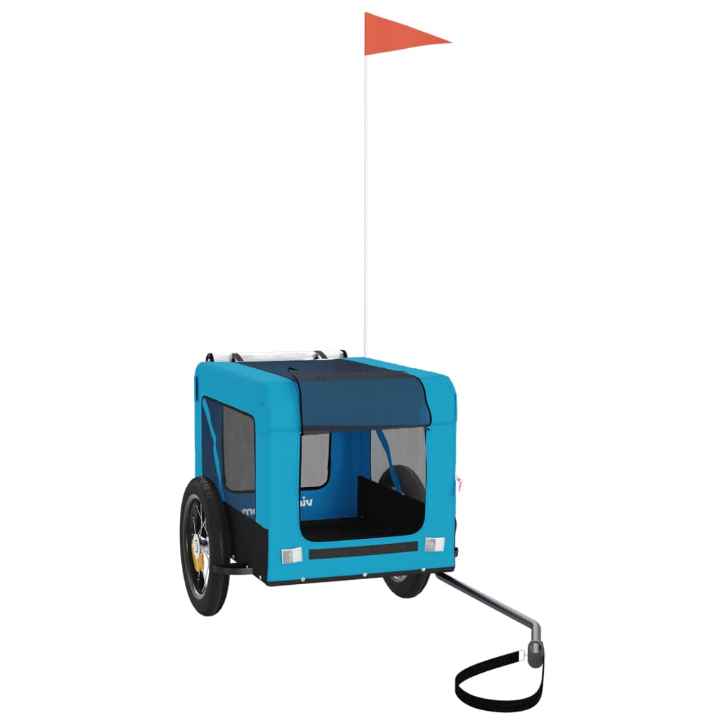 8720845769963_g_en_hd_1 vidaXL Pet Bike Trailer Blue and Black Oxford Fabric&Iron - Image 3
