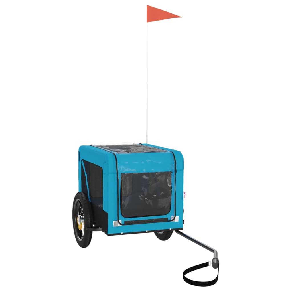 8720845769963_g_en_hd_2 vidaXL Pet Bike Trailer Blue and Black Oxford Fabric&Iron - Image 4