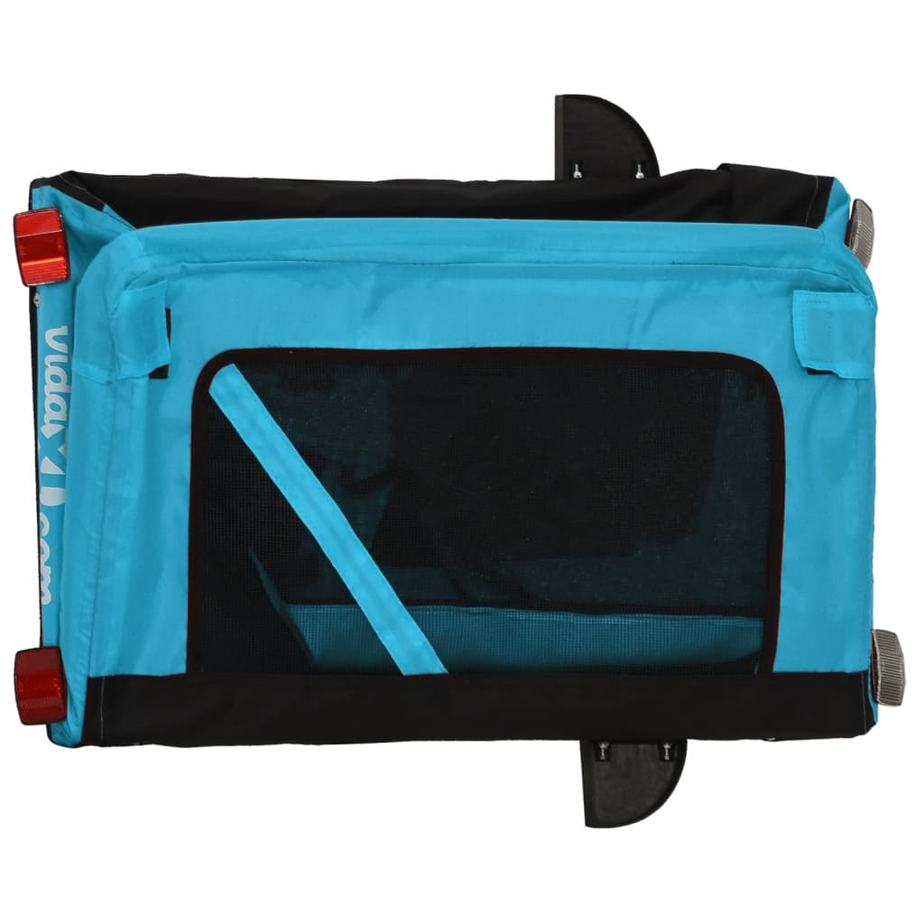 8720845769963_g_en_hd_8 vidaXL Pet Bike Trailer Blue and Black Oxford Fabric&Iron - Image 10