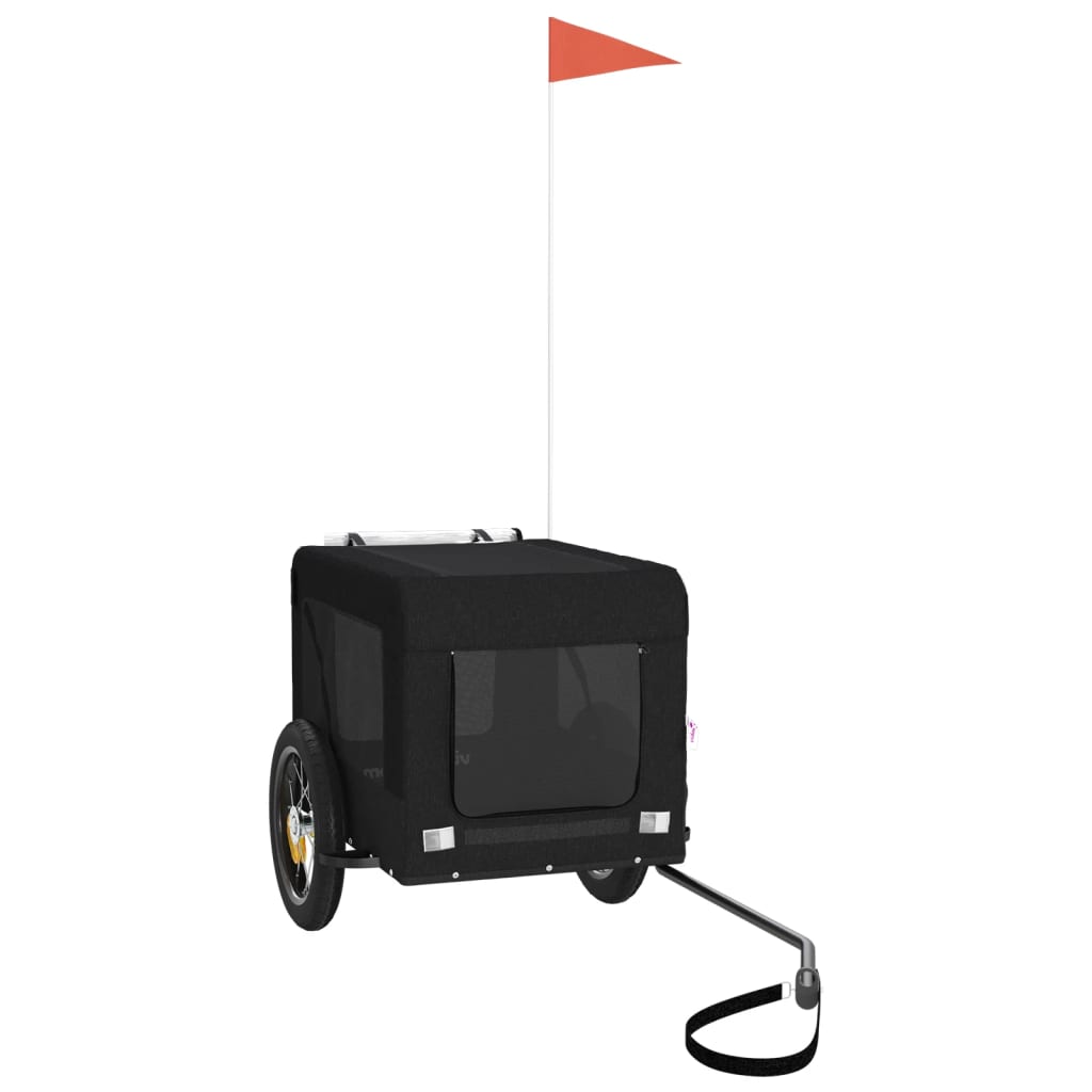 8720845769970_a_en_hd_1 vidaXL Pet Bike Trailer Black Oxford Fabric&Iron - Image 2