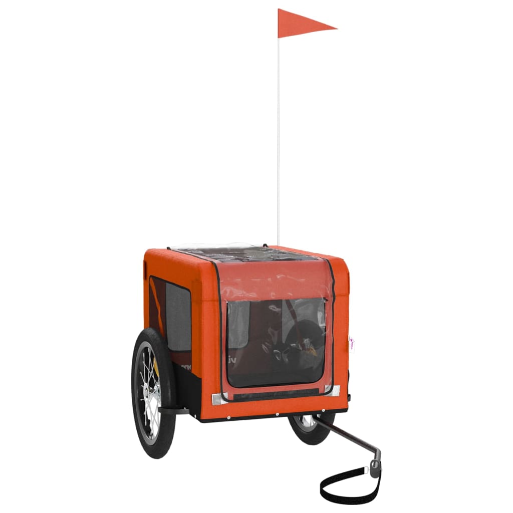 8720845769994_g_en_hd_2 vidaXL Pet Bike Trailer Orange and Black Oxford Fabric&Iron - Image 4