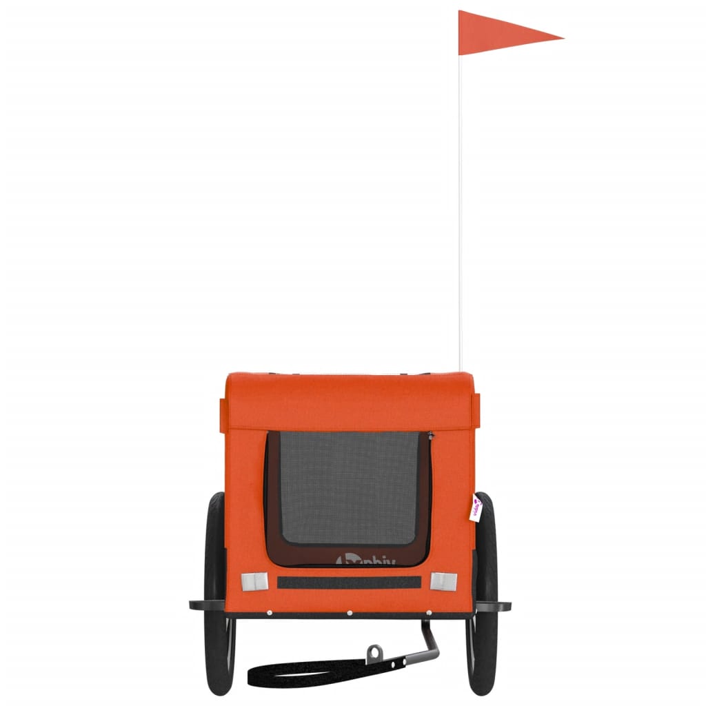 8720845769994_g_en_hd_3 vidaXL Pet Bike Trailer Orange and Black Oxford Fabric&Iron - Image 5
