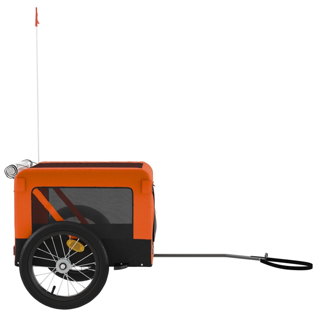 8720845769994_g_en_hd_5 vidaXL Pet Bike Trailer Orange and Black Oxford Fabric&Iron - Image 7
