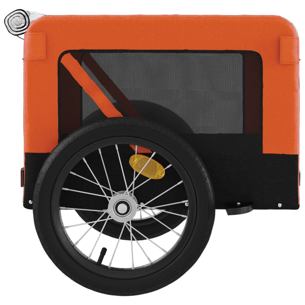 8720845769994_g_en_hd_6 vidaXL Pet Bike Trailer Orange and Black Oxford Fabric&Iron - Image 8