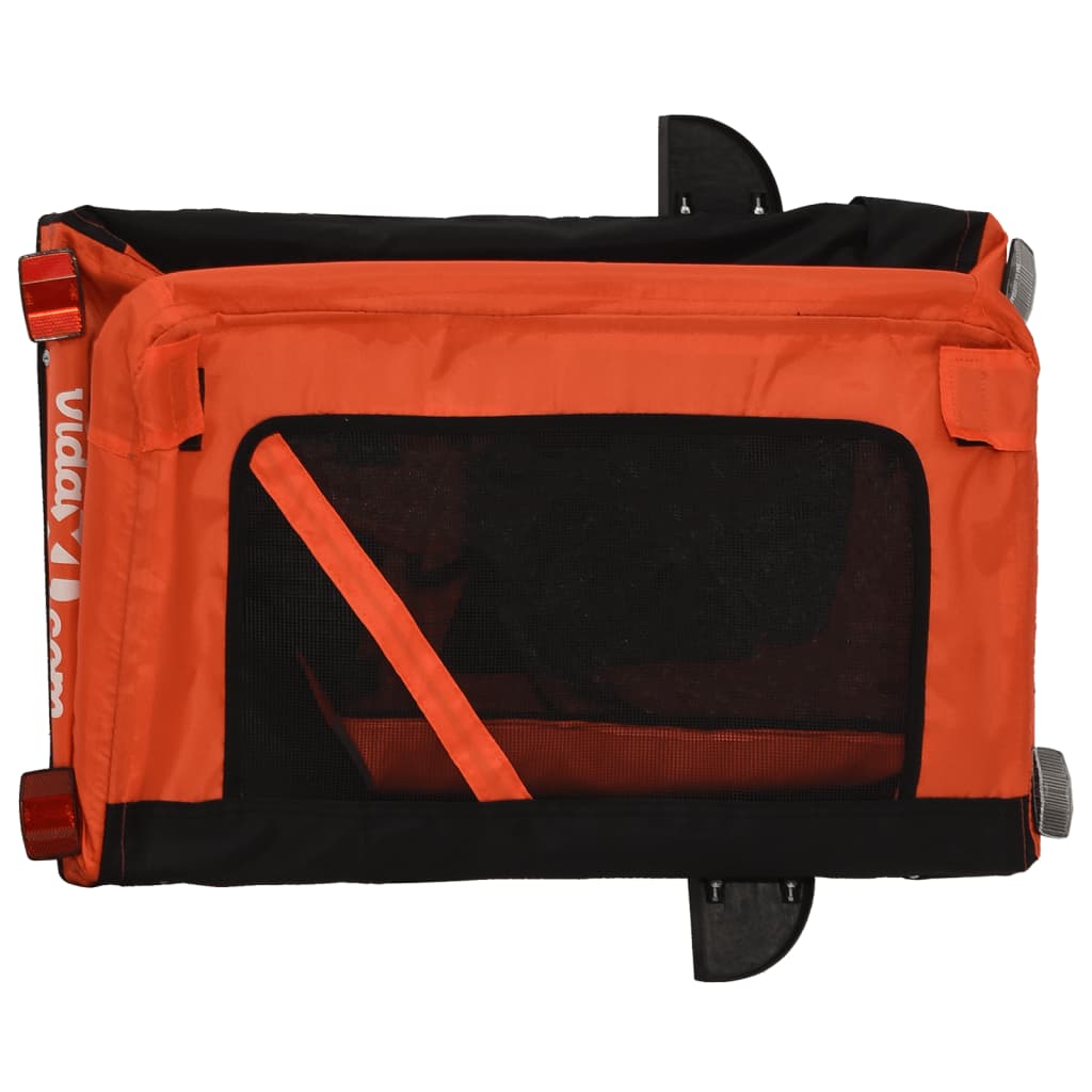 8720845769994_g_en_hd_8 vidaXL Pet Bike Trailer Orange and Black Oxford Fabric&Iron - Image 10