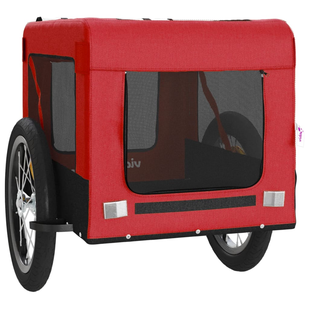 8720845770006_g_en_hd_6 vidaXL Pet Bike Trailer Red and Black Oxford Fabric&Iron - Image 8