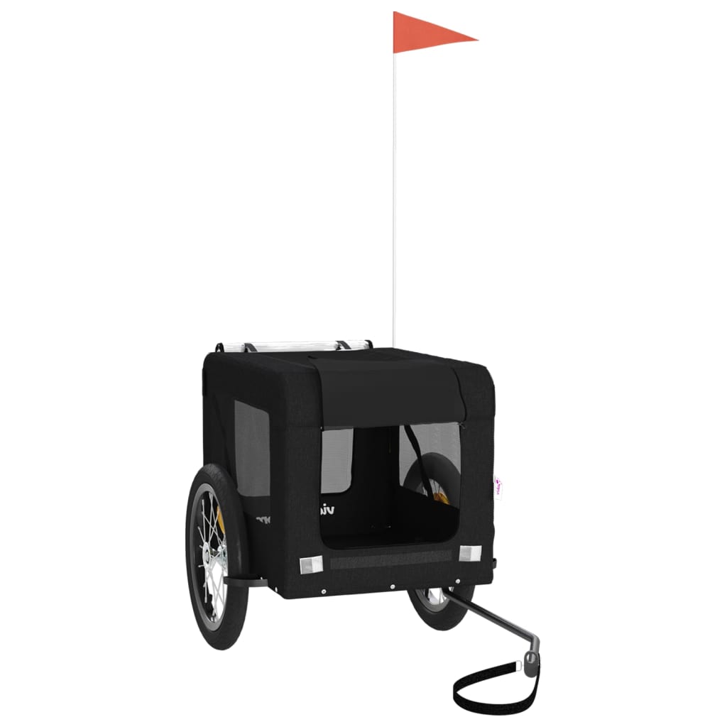 8720845770044_g_en_hd_1 vidaXL Pet Bike Trailer Black Oxford Fabric&Iron - Image 3