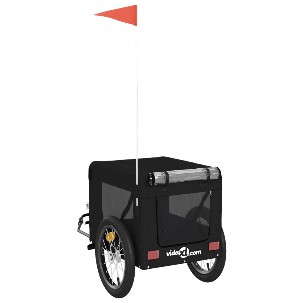 8720845770044_g_en_hd_7 vidaXL Pet Bike Trailer Black Oxford Fabric&Iron - Image 9
