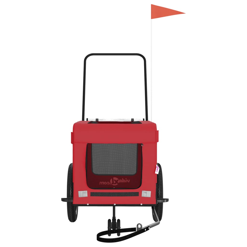 8720845770143_g_en_hd_3 vidaXL Pet Bike Trailer Red and Black Oxford Fabric and Iron - Image 5