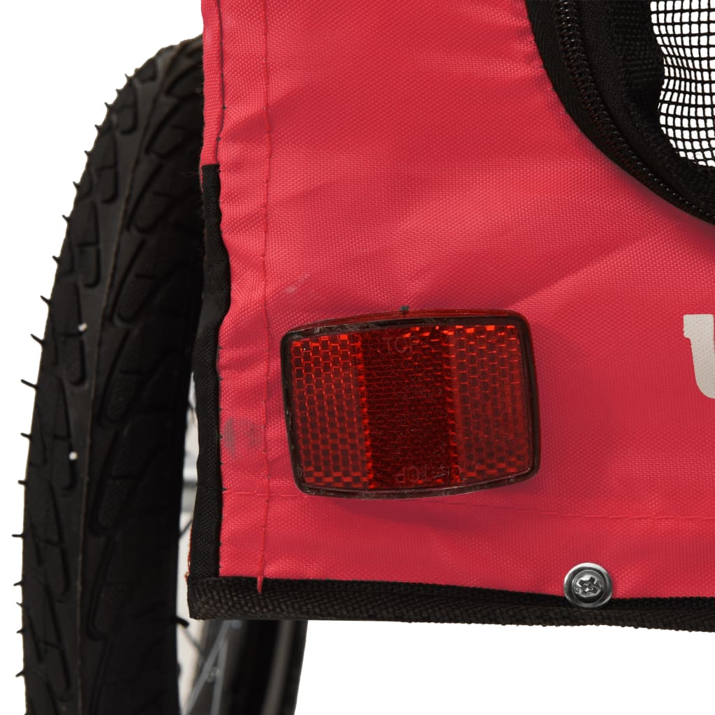 8720845770143_g_en_hd_9 vidaXL Pet Bike Trailer Red and Black Oxford Fabric and Iron - Image 11
