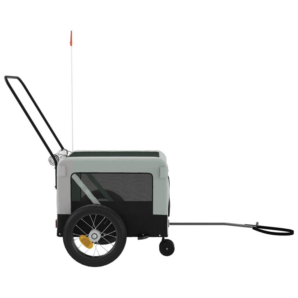 8720845770150_g_en_hd_5 vidaXL Pet Bike Trailer Grey and Black Oxford Fabric and Iron - Image 7