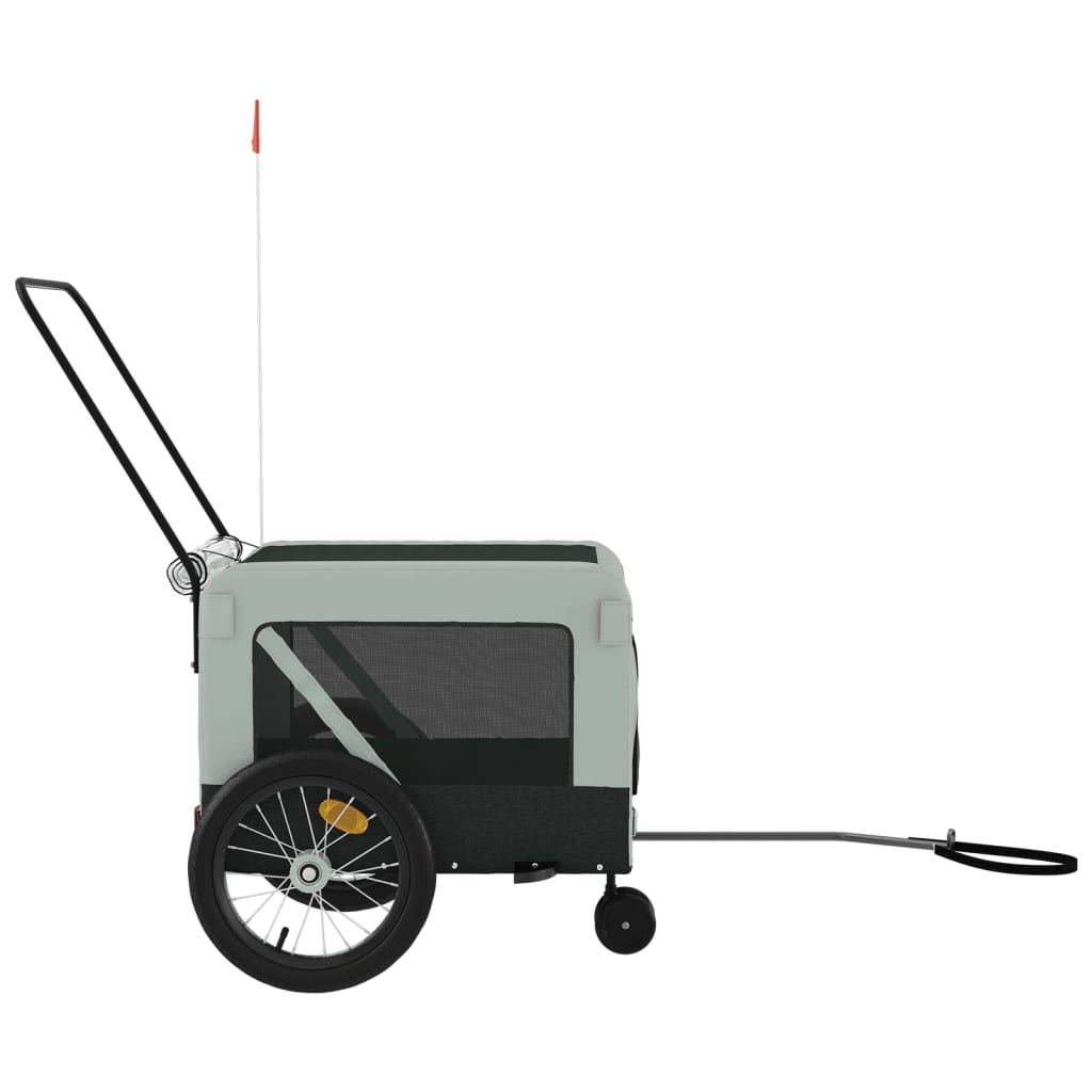 8720845770228_g_en_hd_5 vidaXL Pet Bike Trailer Grey and Black Oxford Fabric and Iron - Image 7