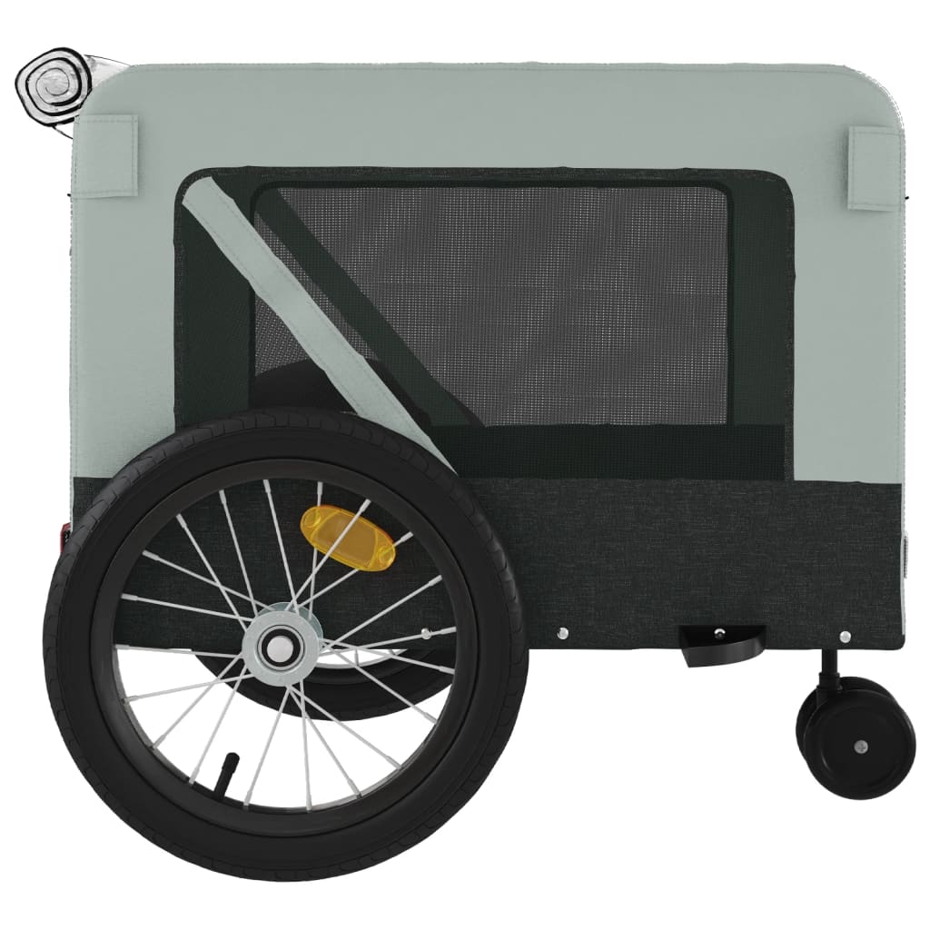 8720845770228_g_en_hd_6 vidaXL Pet Bike Trailer Grey and Black Oxford Fabric and Iron - Image 8