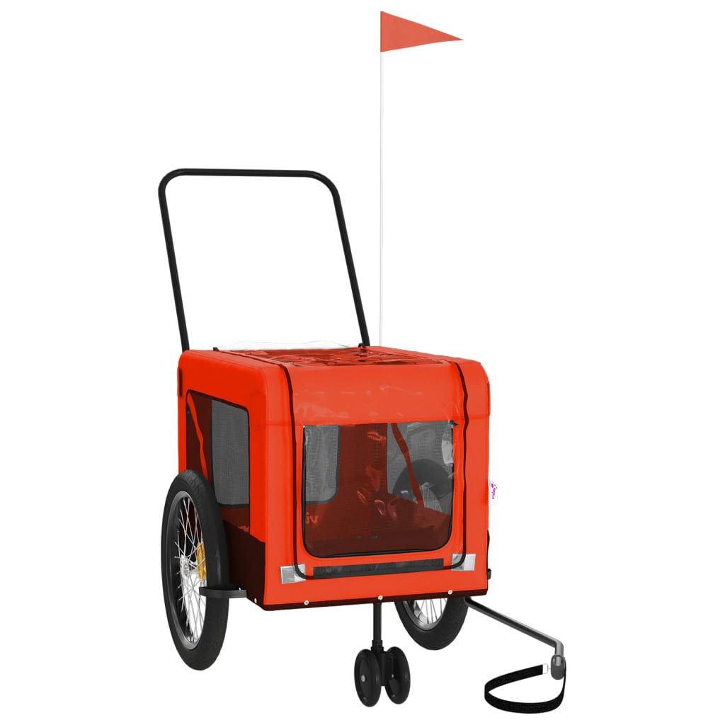 8720845770273_g_en_hd_1 vidaXL Pet Bike Trailer Orange and Black Oxford Fabric and Iron - Image 3