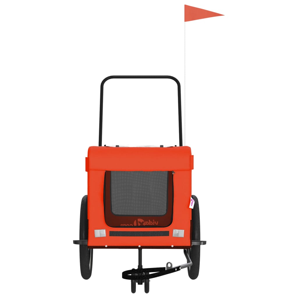 8720845770273_g_en_hd_3 vidaXL Pet Bike Trailer Orange and Black Oxford Fabric and Iron - Image 5