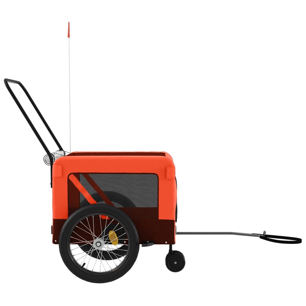 8720845770273_g_en_hd_5 vidaXL Pet Bike Trailer Orange and Black Oxford Fabric and Iron - Image 7