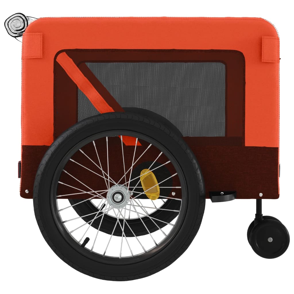 8720845770273_g_en_hd_6 vidaXL Pet Bike Trailer Orange and Black Oxford Fabric and Iron - Image 8